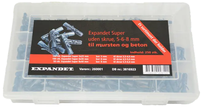 PLUGGSORTIMENT 250 ST