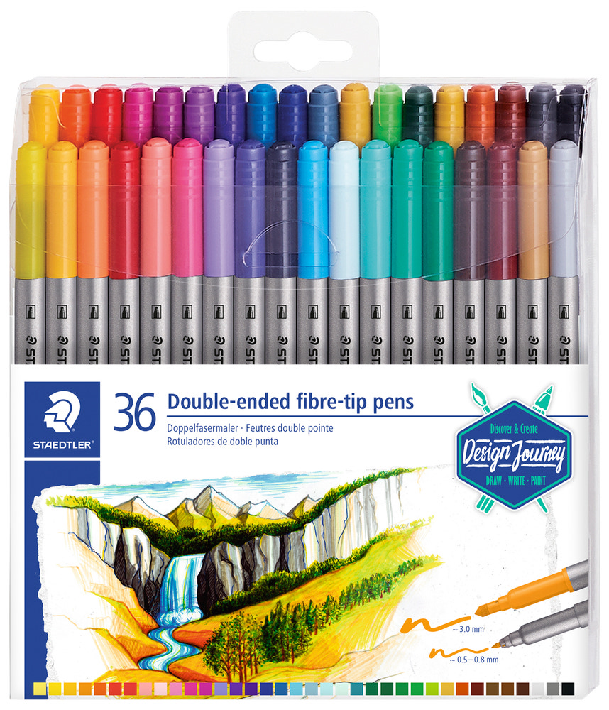 Staedtler Design Journey Dobbelttus 0,5-3mm 36-pak