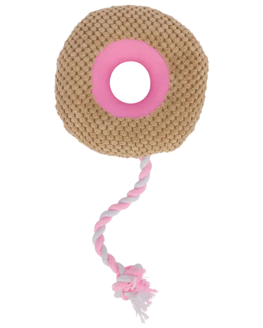 DanPet Hundelegetøj donut med reb