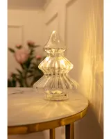 Julgranslampa i glas - höjd 20 cm