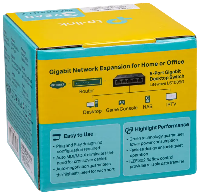 tp-link Gigabit Switch 5-porte