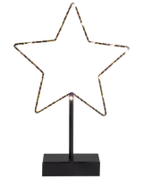 Metallstjärna på fot