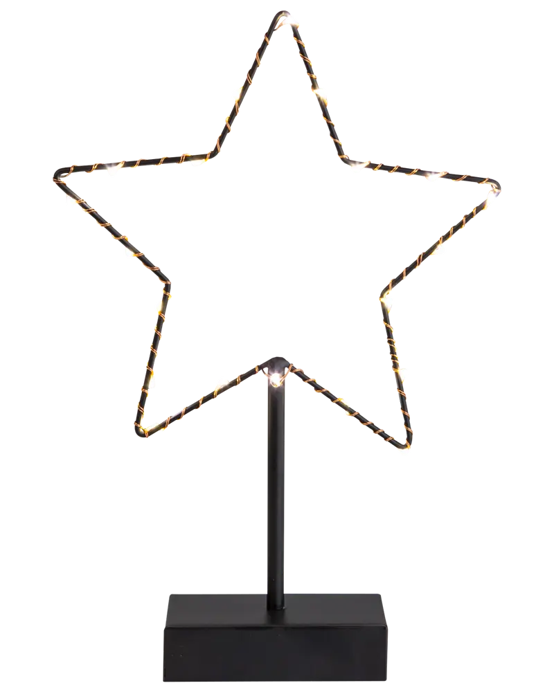 Metallstjärna på fot