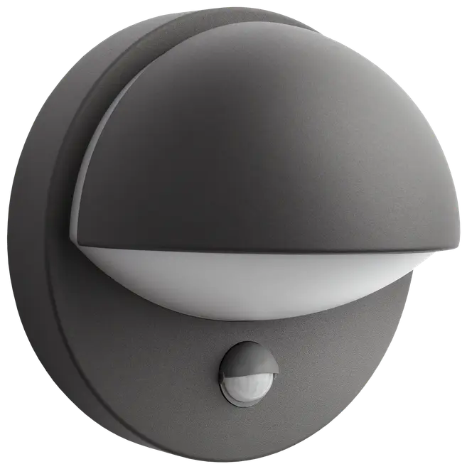 PHILIPS Væglampe med sensor June E27 - antracitgrå