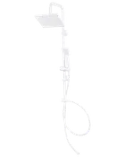 CARLSBAD Duschset med 2 kvadratiska munstycken - vit