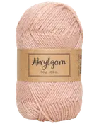 Akrylgarn 50 g gammalrosa