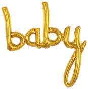 Folieballon 57 cm Baby - Guld