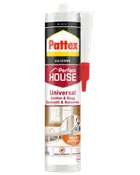 Pattex Perfect House Universal silikonefugemasse, sort, til sanitet og byggeri. Skimmelsvampresistent, til flere materialer, indendørs og udendørs brug. 300ml patron med dyse.
