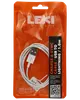 LEKI Denmark USB til Lightning-kabel, 2,0 meter langt, hvidt, til opladning og synkronisering af iPhone og iPad. Leveres i orange genlukkelig pose med produktinformation.