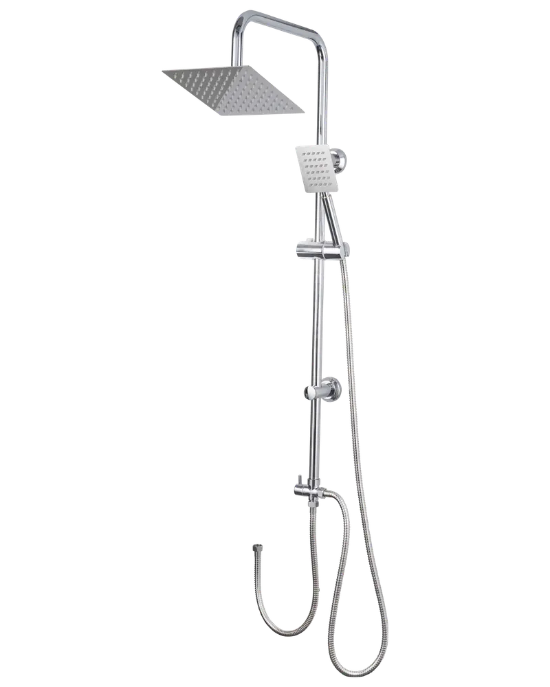 Duschset med hand och takdusch - Slimline Square