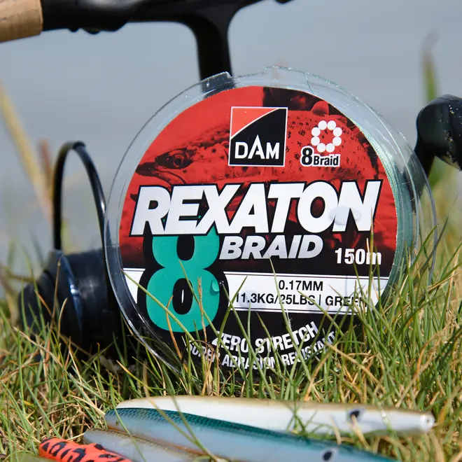 DAM Flätlina 8 braid 150 m 0,17 mm - grön