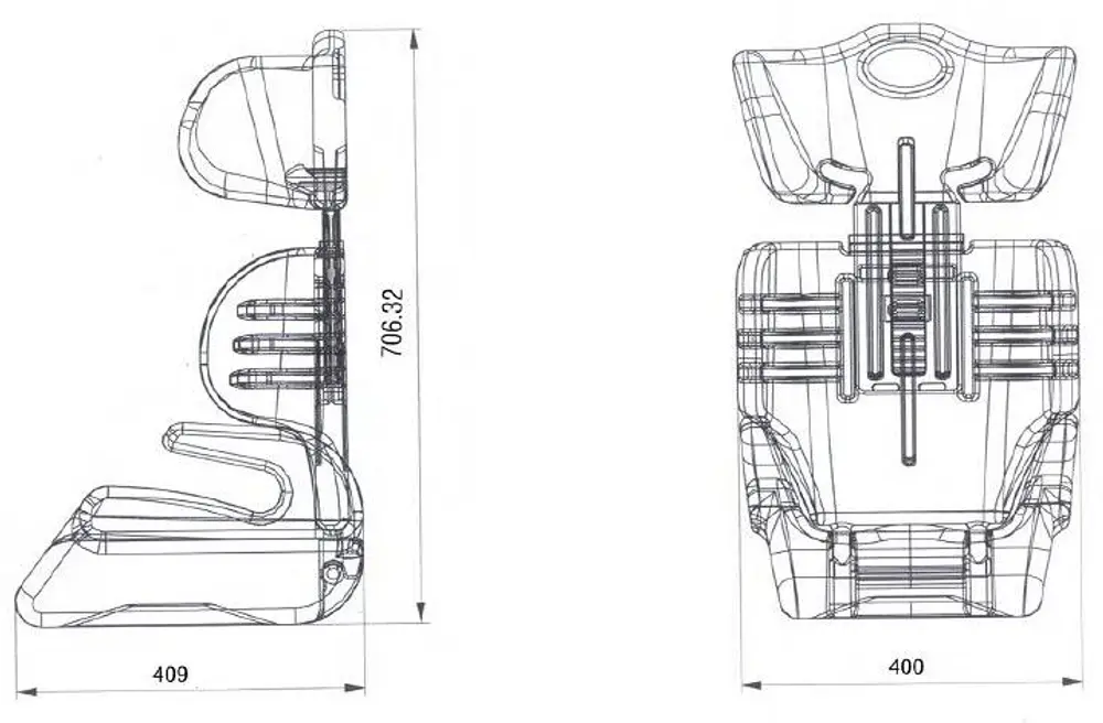 Bilbarnstol gr 2+3