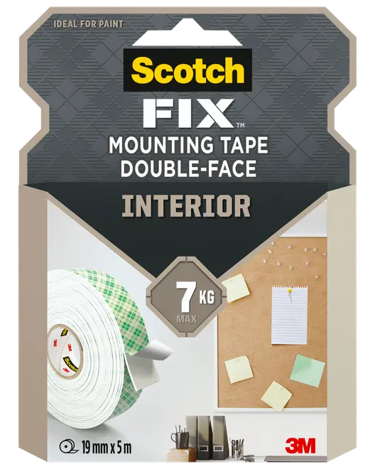 Scotch-FIX™ Dobbeltklæbende INDE 19 mm x 5 meter