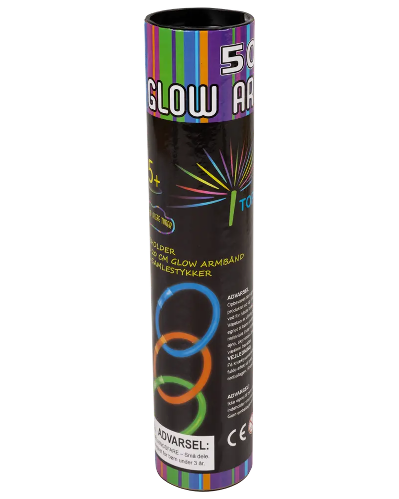 Självlysande armband 20 cm, 50 st.