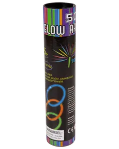 Självlysande armband 20 cm, 50 st.