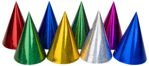 Nyårshattar holografiska 8-pack