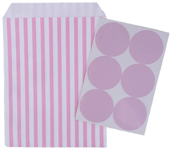 Slikpose med label 6-pak - Pink