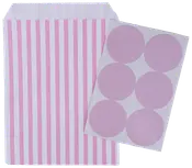 Slikpose med label 6-pak - Pink