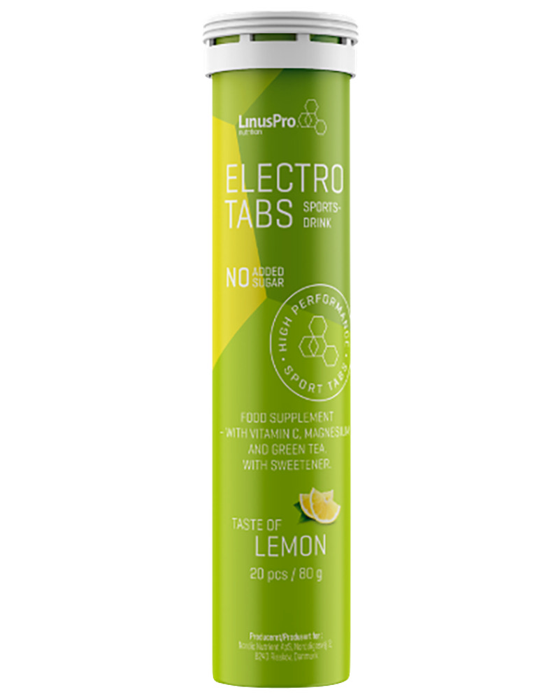 LinusPro Elektrolyt tabs 80g - Lemon