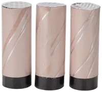 Konfettikanon H. 10 cm klassisk 3 st. blandade