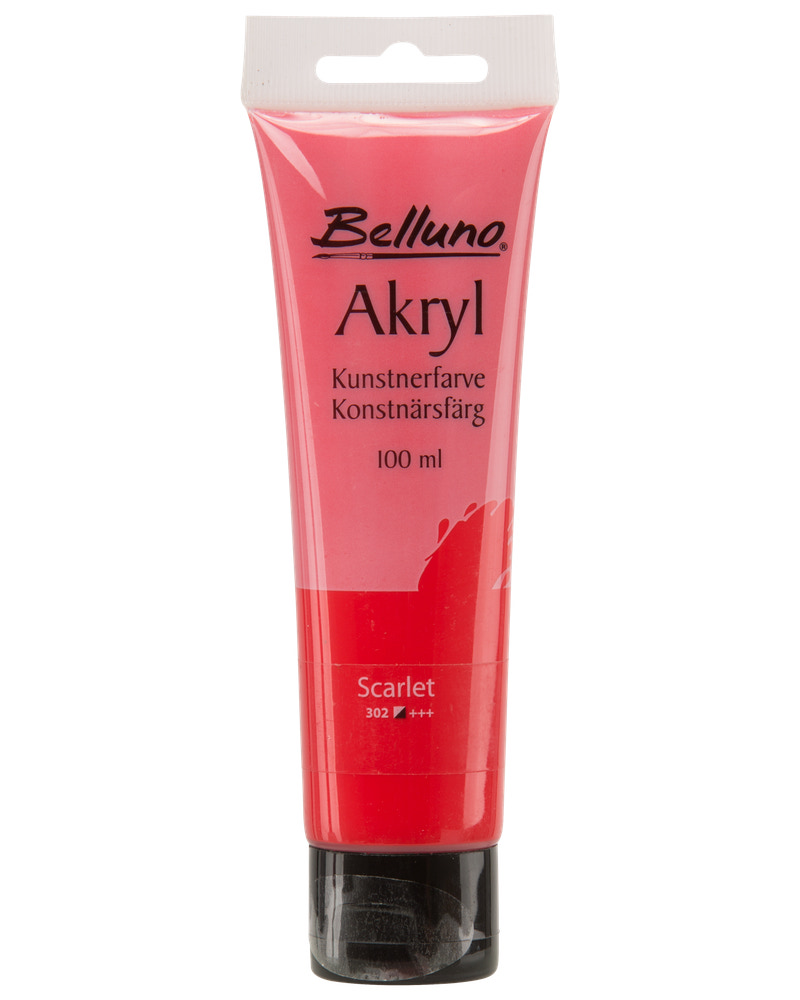 Belluno Akrylfarve 100 ml Scarlet