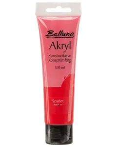 Belluno Akrylfarve 100 ml Scarlet