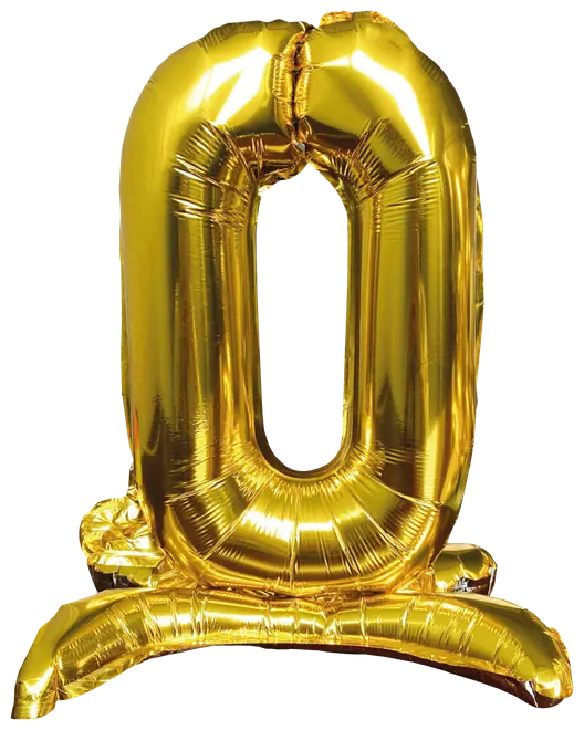 Folieballon Guld 70 cm - Nr 0