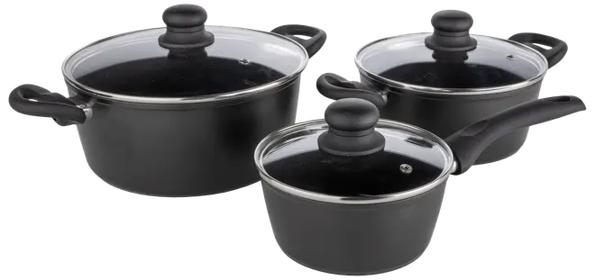 Grytset svart 1,2/2,3/4 L