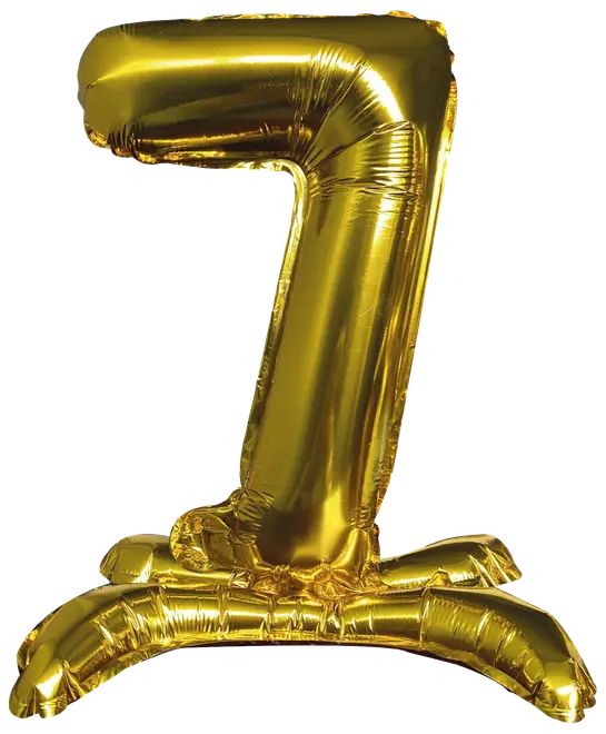 Folieballon Guld 70 cm - Nr 7
