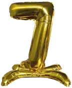 Folieballon Guld 70 cm - Nr 7