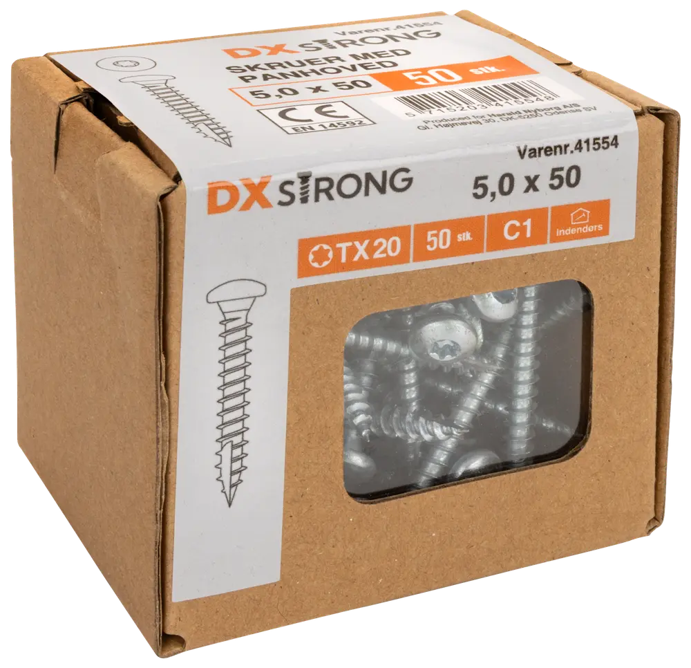 Panskrue 5,0 x 50 mm TX25 50 stk. 