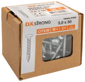 Panskrue 5,0 x 50 mm TX25 50 stk. 