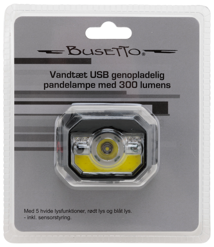 Greenfield Pandelampe genopladelig T65 300 Lumen