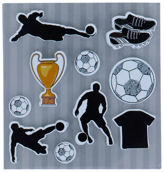 Skumklistermærker 1 ark - assorterede varianter