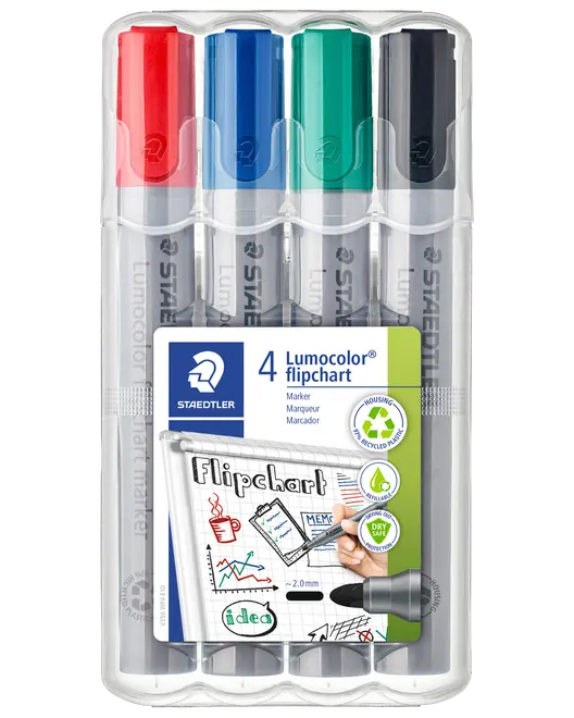 Staedtler Lumocolor Flipchart Marker 4-pack