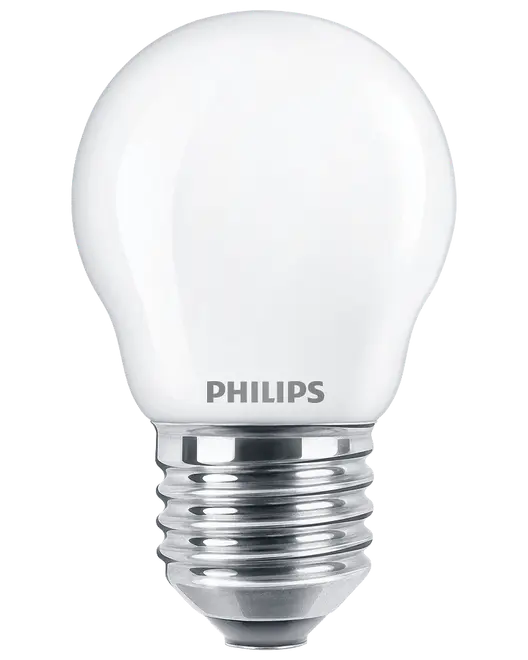 PHILIPS LED klotlampa 4,3W E27 P45 2-pack
