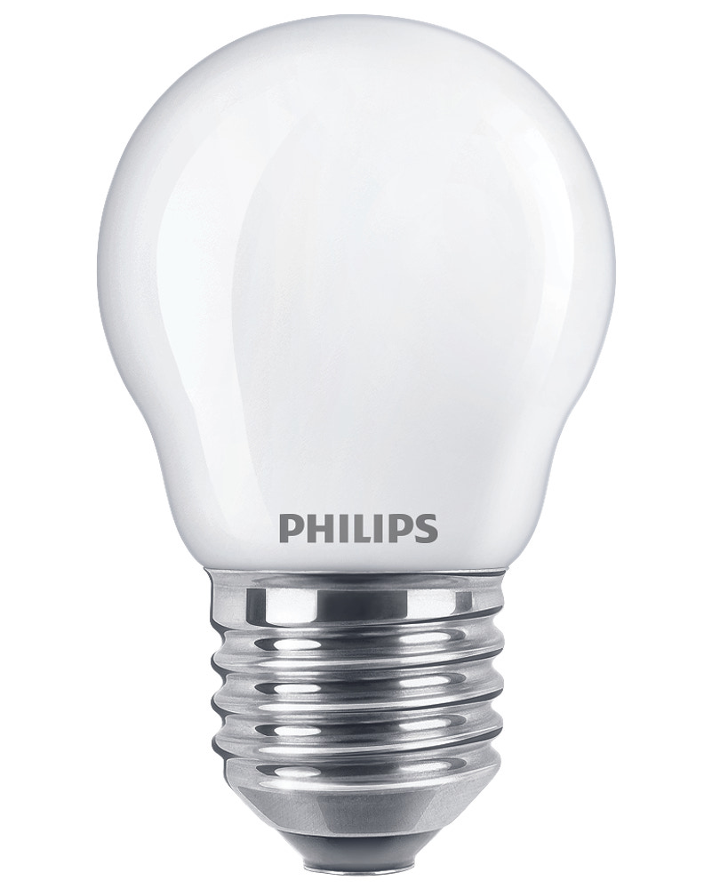 PHILIPS LED klotlampa 4,3W E27 P45 2-pack