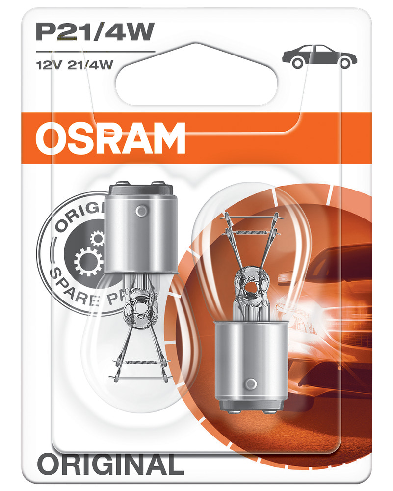 Osram autopære P21/4W 12V 2-pak