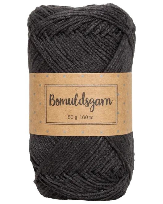 Bomullsgarn 50 g svart
