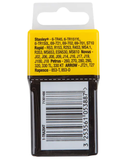 Stanley häftklammer 6 mm 1000 st