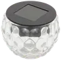 Solcellelampe glas H. 6 cm - assorteret