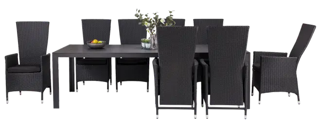 Malaga justerbar stol - Svart