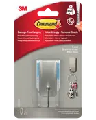 Command™ Krog med 2 strips - Børstet Nikkel Lille