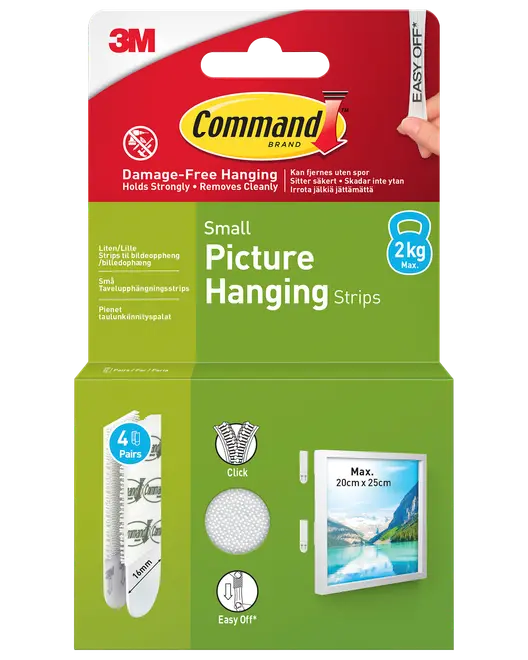 Command™ Strips Tavelupphängning – Vit S