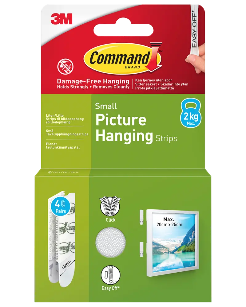 Command™ Strips Tavelupphängning – Vit S