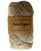 Bomullsgarn 50 g ljusbrun