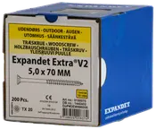 EXPANDET Spånskrue 5 x 70 mm TX20 200 stk.