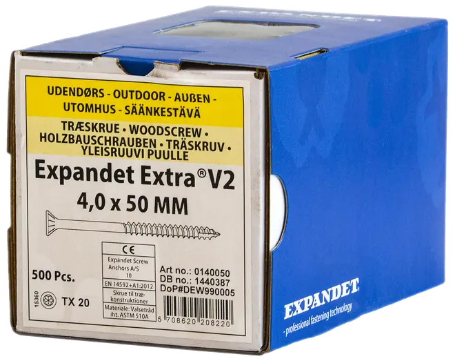 Spånskruv 4X50 mm Tx20 500 st