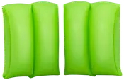 Et par lysegrønne oppustelige svømmevinger med to luftkamre pr. vinge for ekstra sikkerhed og komfort. Velegnet til børn, der lærer at svømme. Let og slidstærkt materiale.
