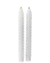 Stearinljus led snurrade 2 st
